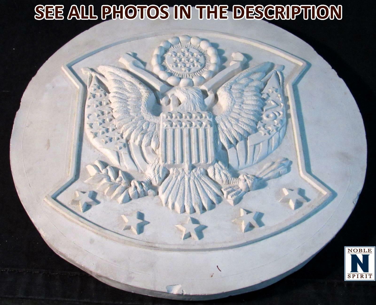 NobleSpirit Antique Americana: 12 Inch Plaster Seal of The US