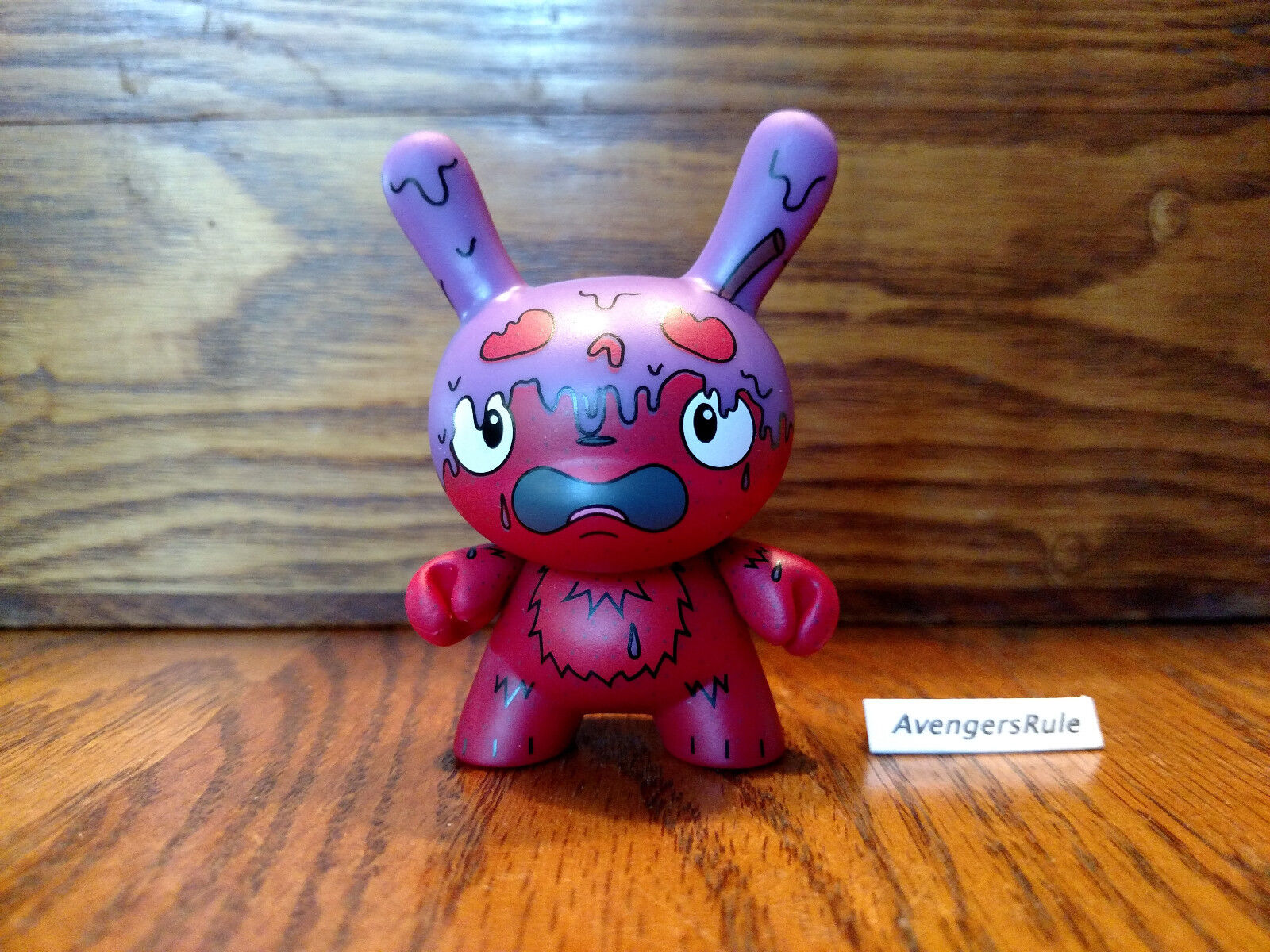 Dunny Series the Bots' Scared Silly KidRobot Candy Apple Purple 3/48