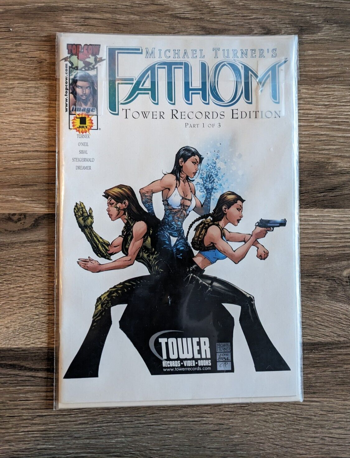 Michael Turner\'s FATHOM TOWER RECORDS EDITION Part 1 of 3 Blue Foil Comic Book