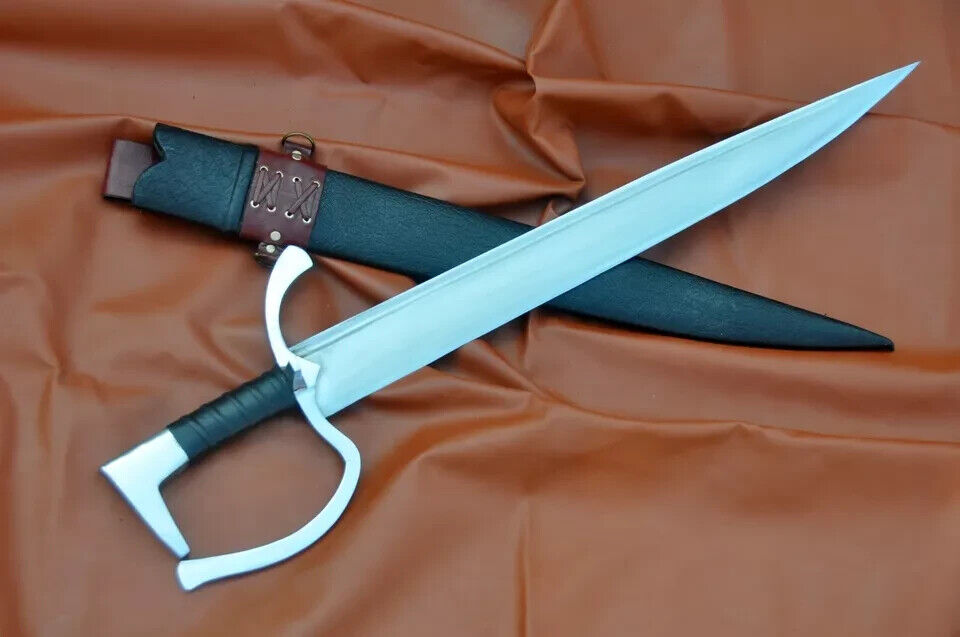 ASS Custom Handmade Carbon Steel Falchion,Hunting,Camping,Tactical Sword