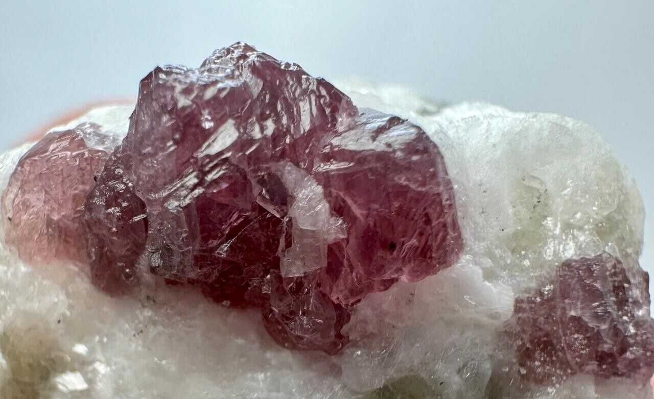 58 Carat Well Terminated Top Red Spinal Partial Crystal On Matrix  From Afg