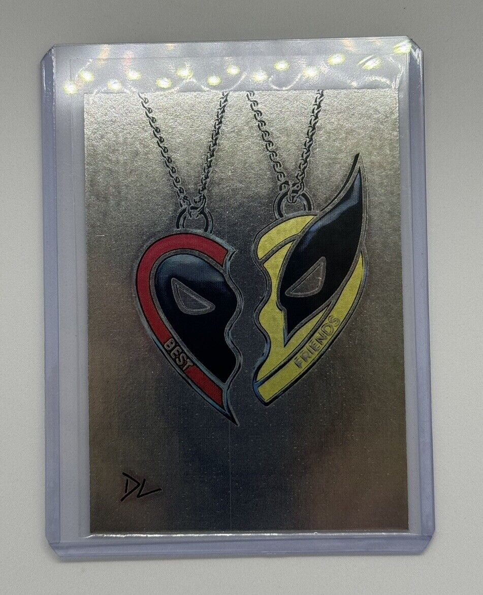 Deadpool & Wolverine Platinum Plated Limited Artist Signed Trading Card 1/1