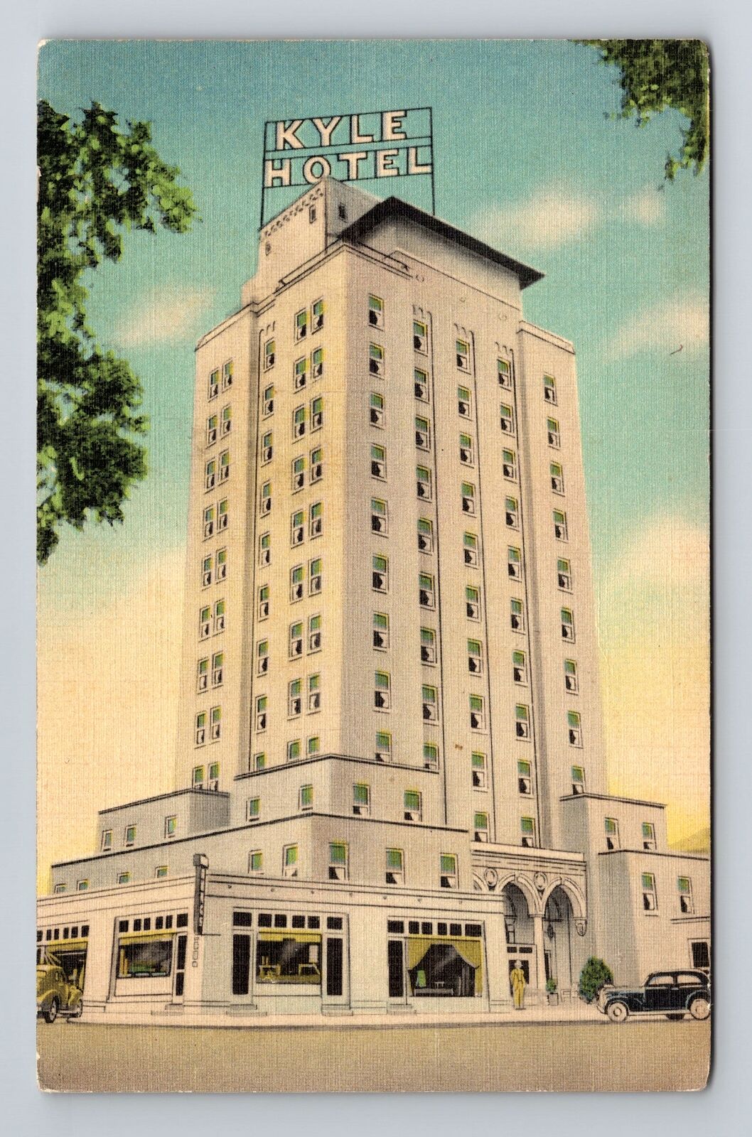 Temple TX-Texas, Kyle Hotel, Advertising, Antique Vintage Souvenir Postcard