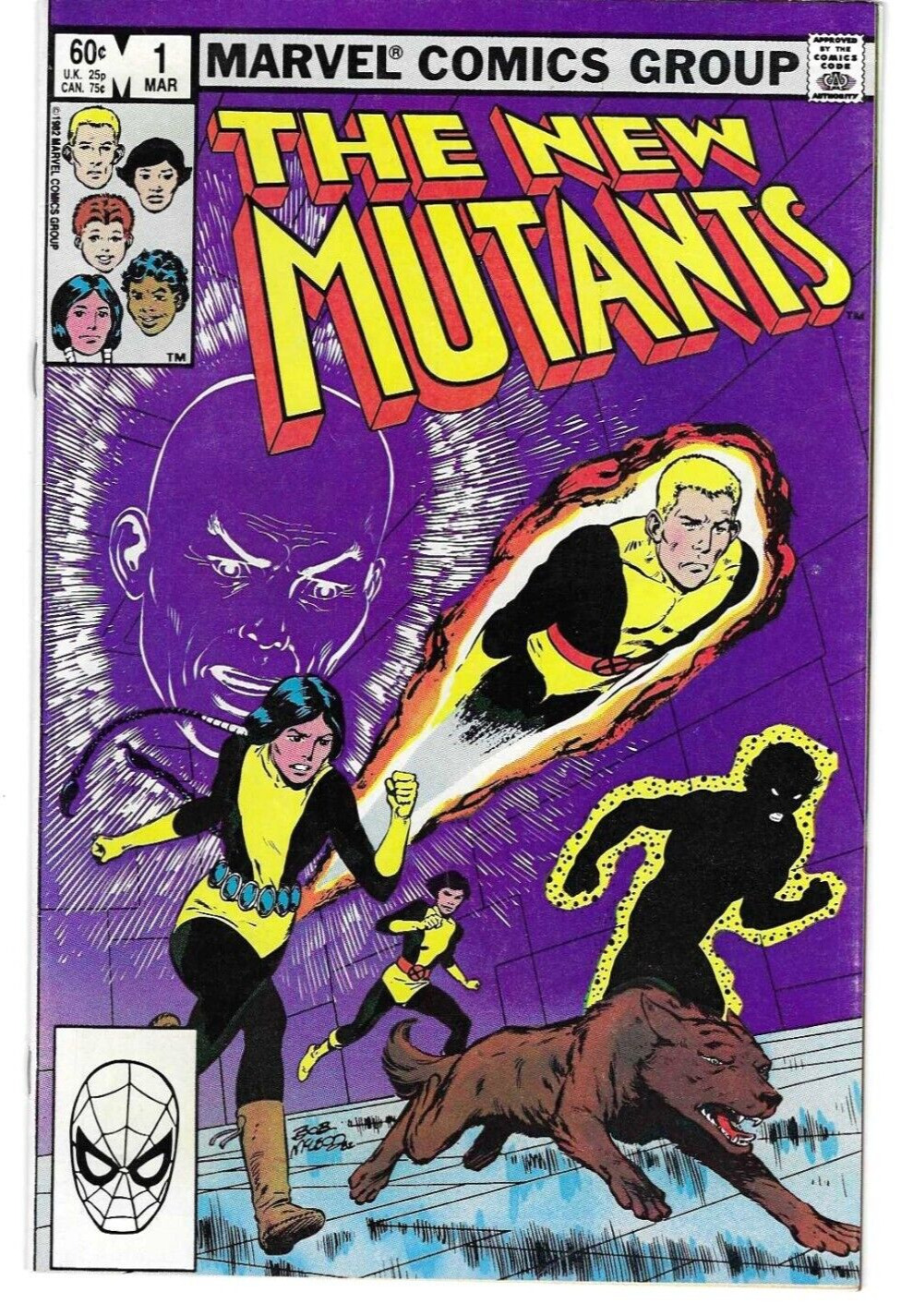 Marvel, The New Mutants, NM 9.3+ - Issue #1 - 1983, Bronze Age,