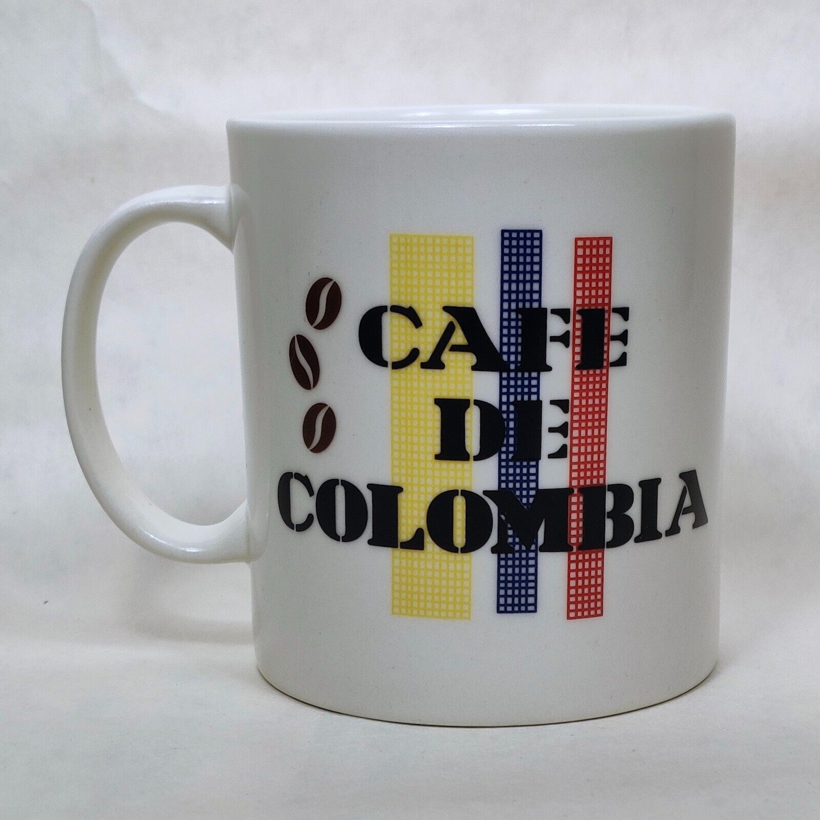 Corona Cafe de Colombia Mug Coffee Beans Cup Ceramic White 11 oz