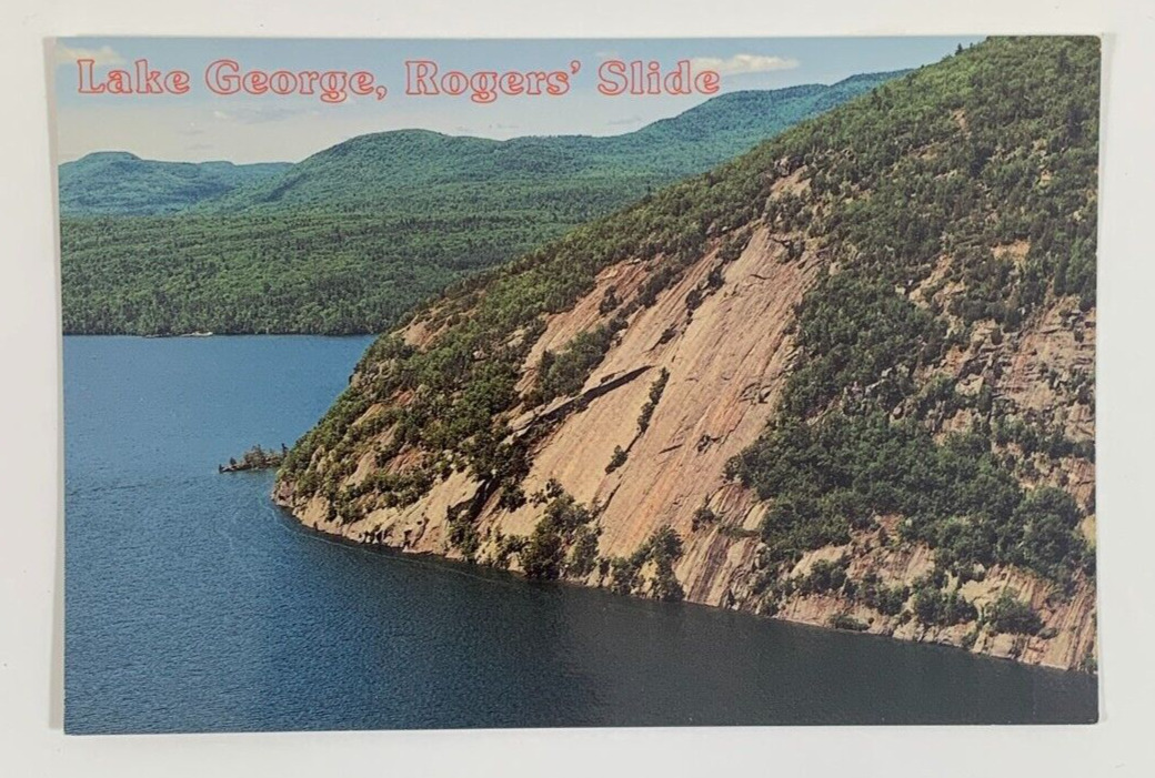Rogers Slide Lake George New York Postcard Unposted