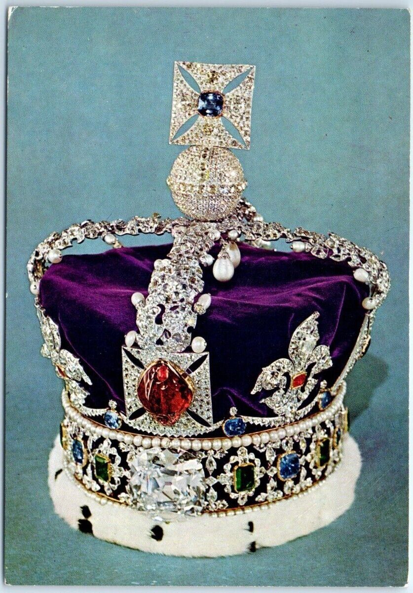 Postcard - The Imperial State Crown, Jewel House, Tower of London, England