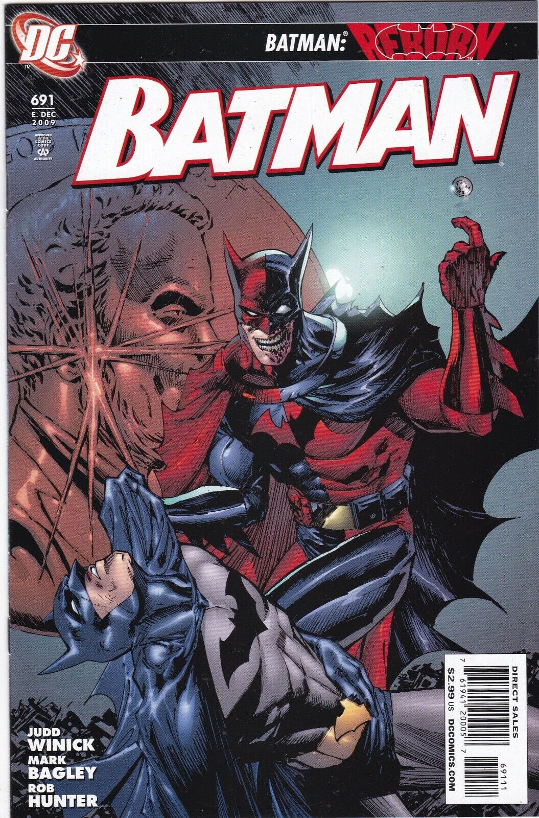 Batman #691 VF/NM  2009 DC Comics Two Face