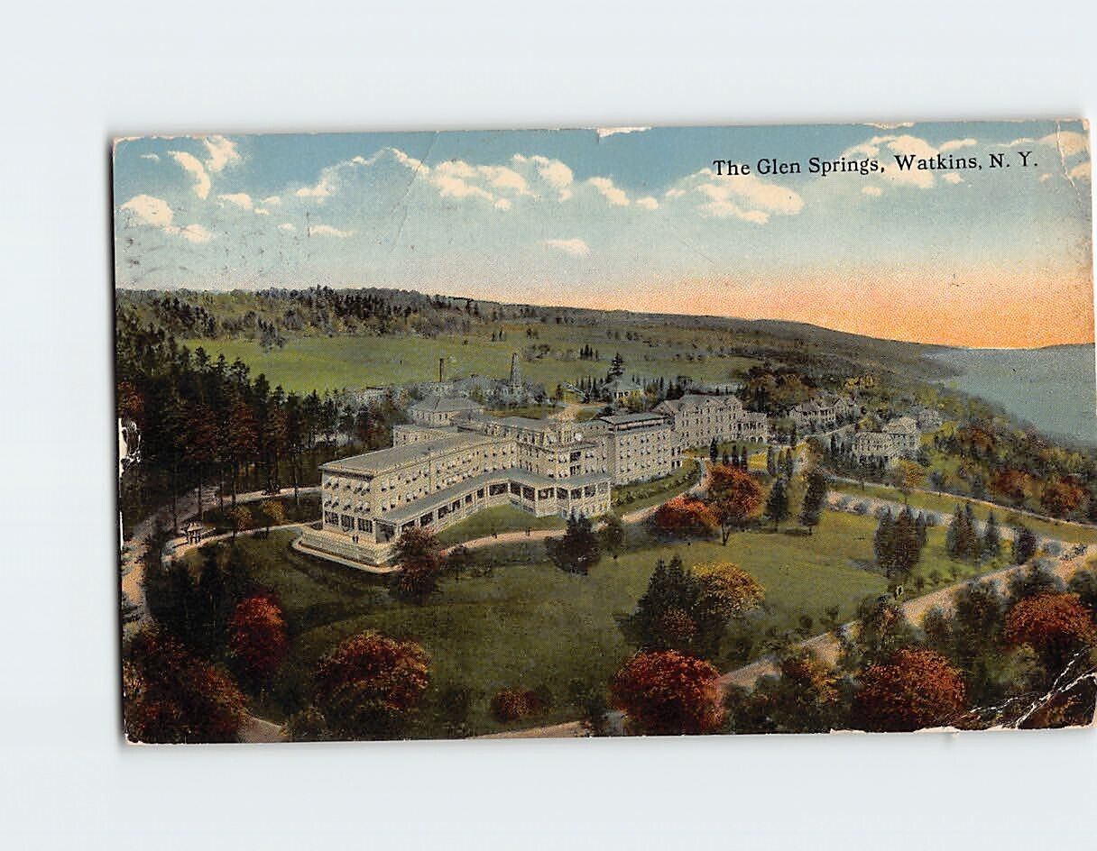 Postcard The Glen Springs Watkins Glen New York USA