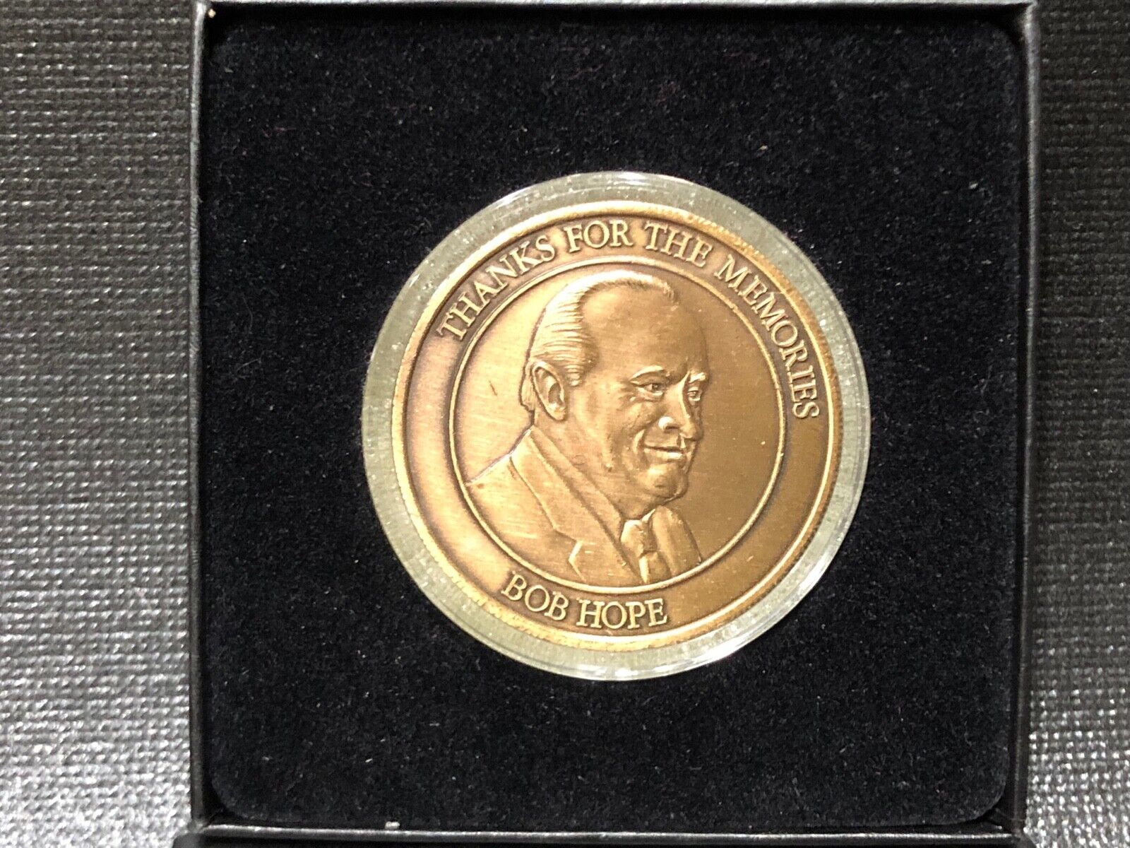 Vintage Bob Hope House Thanks For The Memories USO 50 Anniversary Coin Medallion