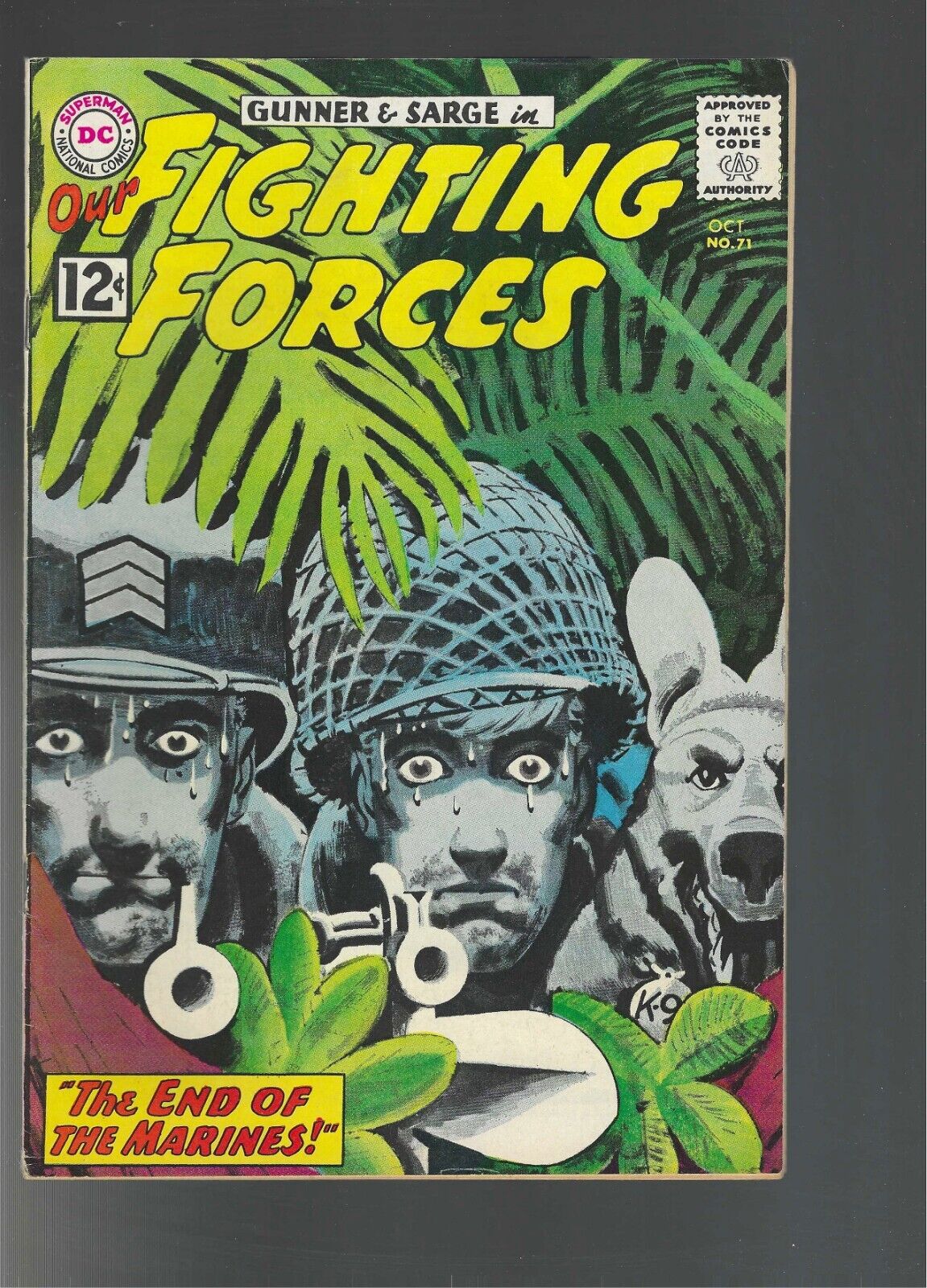 OUR FIGHTING FORCES #71 VF-NM Grey Tone
