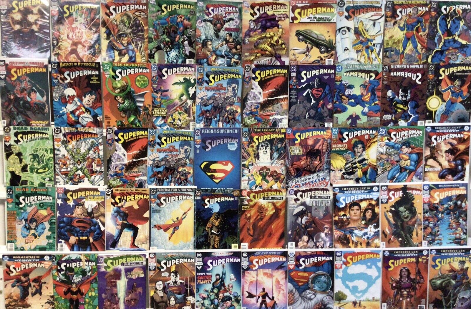DC Comics Superman Comic Book Lot Of 50 