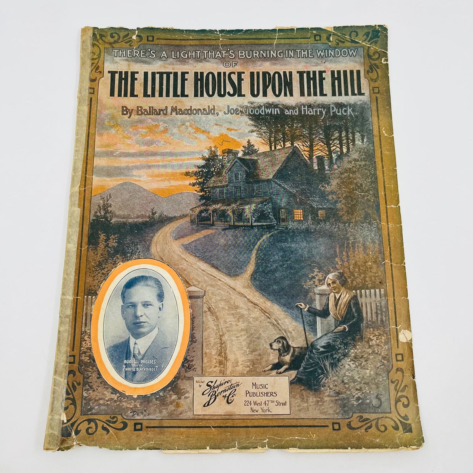 1915 Sheet Music The Little House Upon The Hill Ballard McDonald Shapiro M1