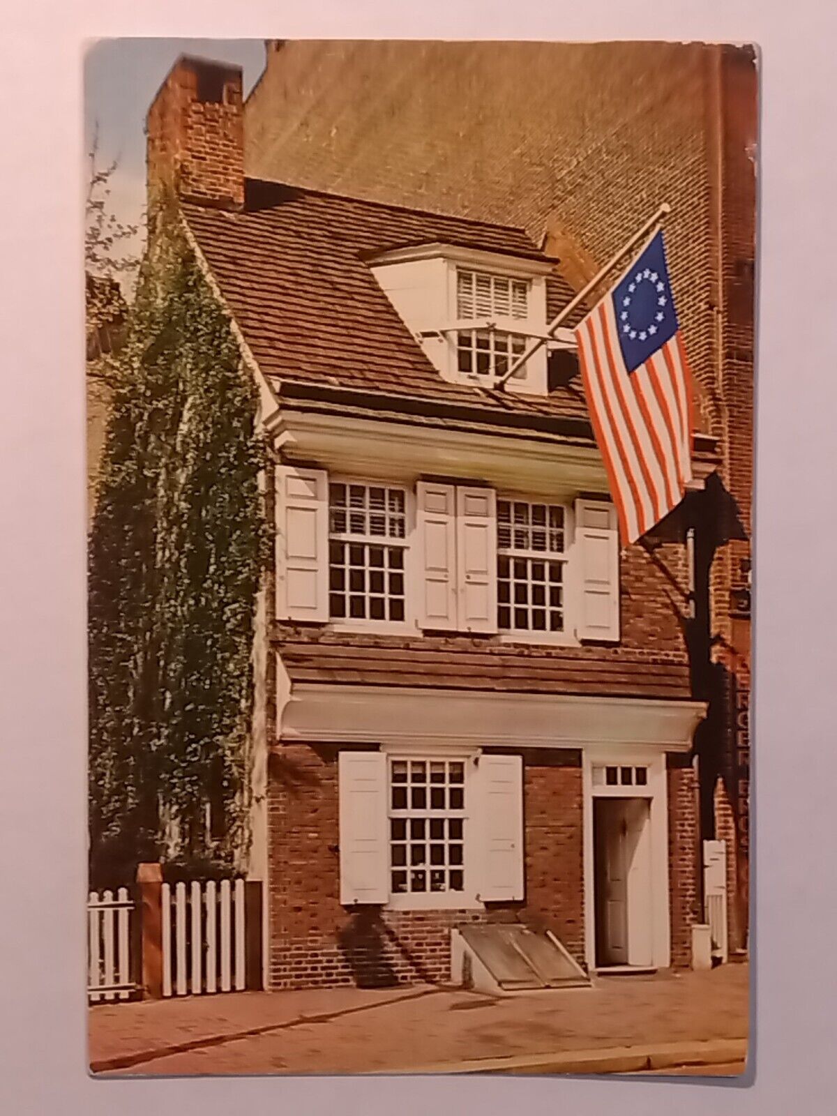Betsy Ross House Birthplace Of Old Glory Philadelphia Posted 1958 Postcard