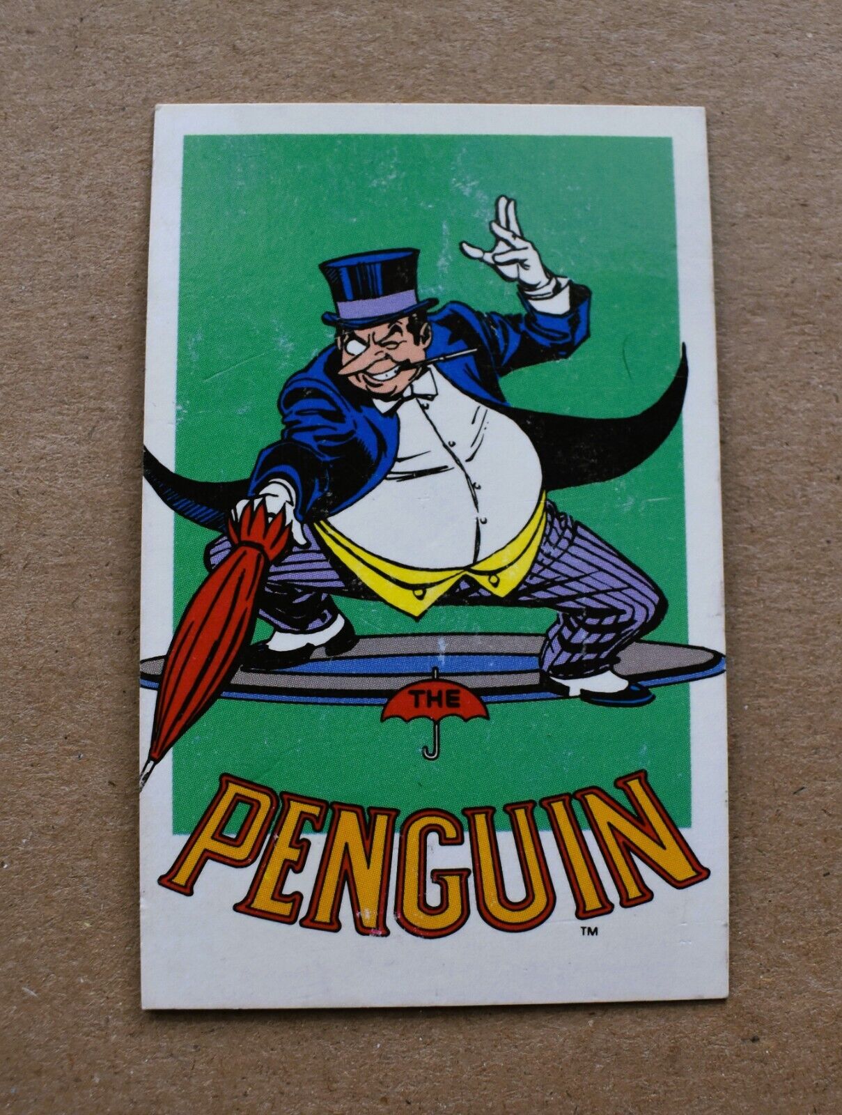 1982 Nature Made DC Comics Heroes Card  THE PENGUIN #9