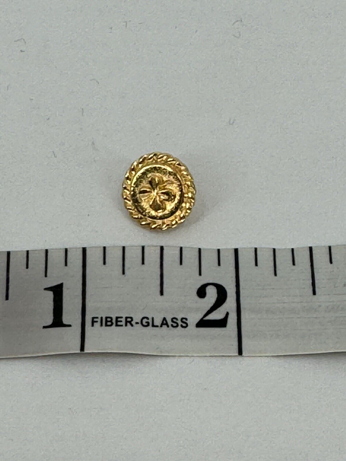Chanel Button Vintage 4 Leaf Clover Button Gold Tone Perfect Condition