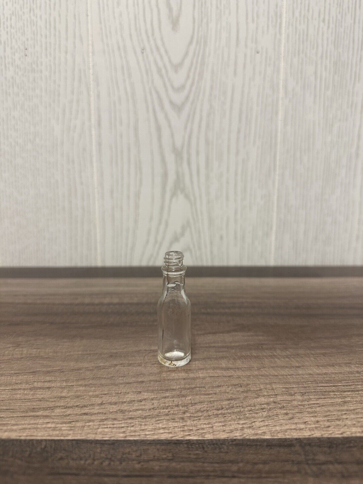 Small Vintage Clear Glass Bottle