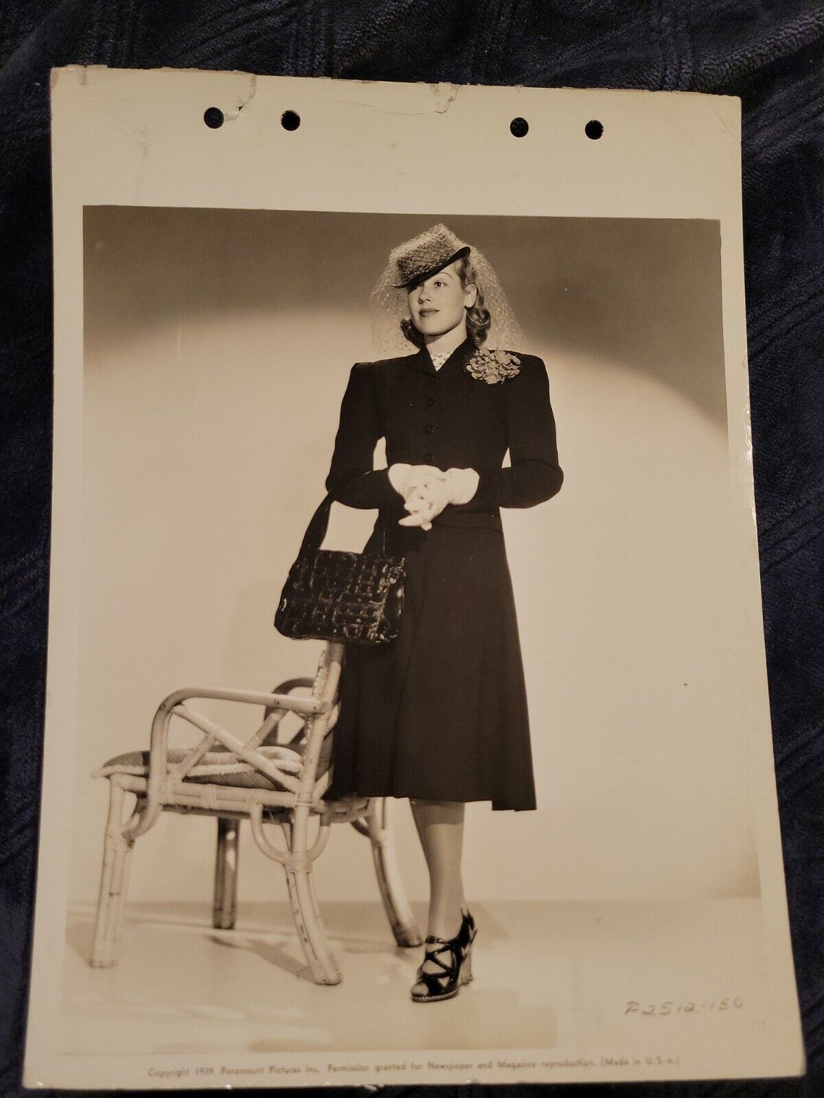 Judith Barrett Original 8x11 Key Book Photo Paramount Pictures Studio 1939  #14