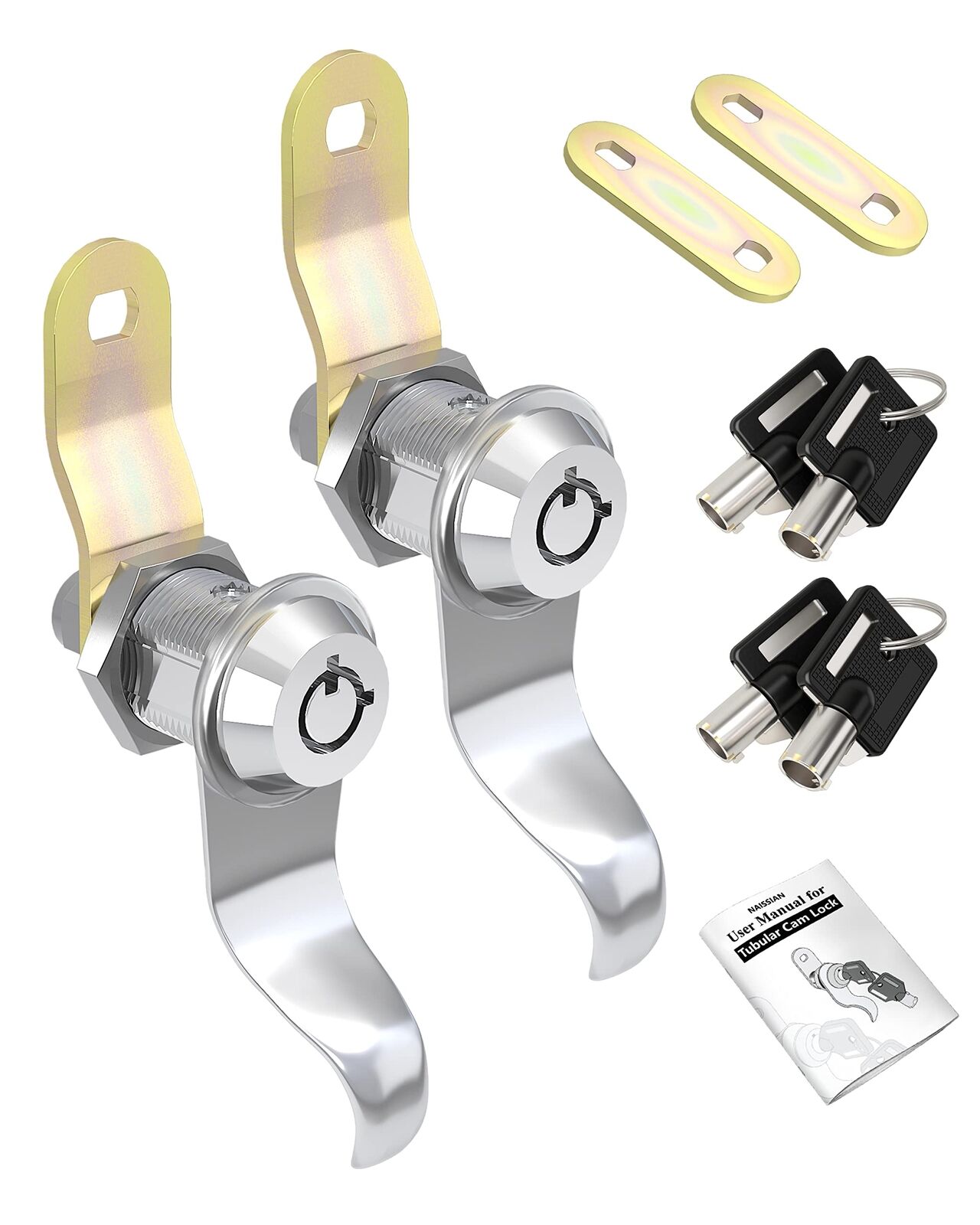 Naissian RV Locks for Storage Door 7/8 Inch, RV Compartment Locks Cam Locks f...