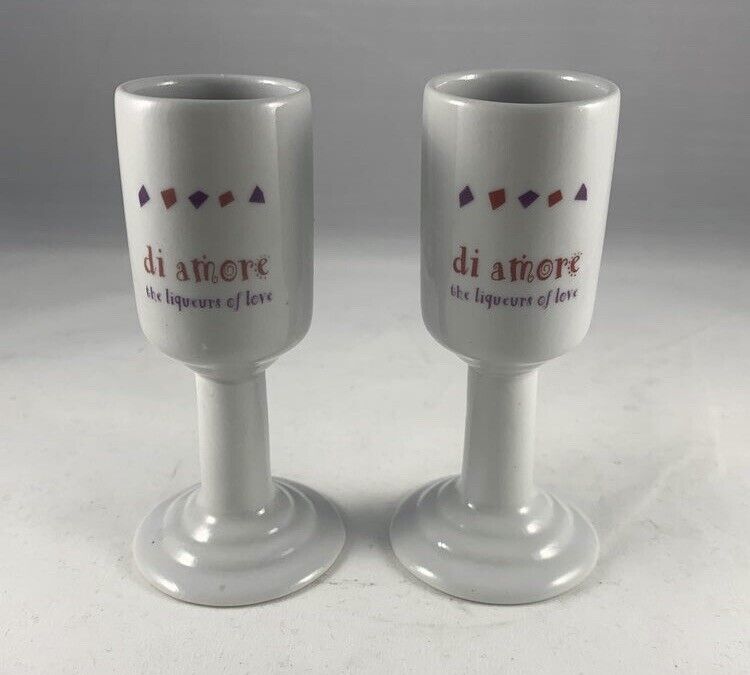 vintage di amore Stemmed cordial Shot glass pair