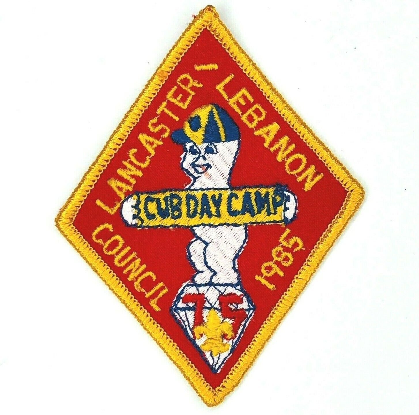 1985 Cub Day Camp Casper the Friendly Ghost Lancaster-Lebanon Council Patch
