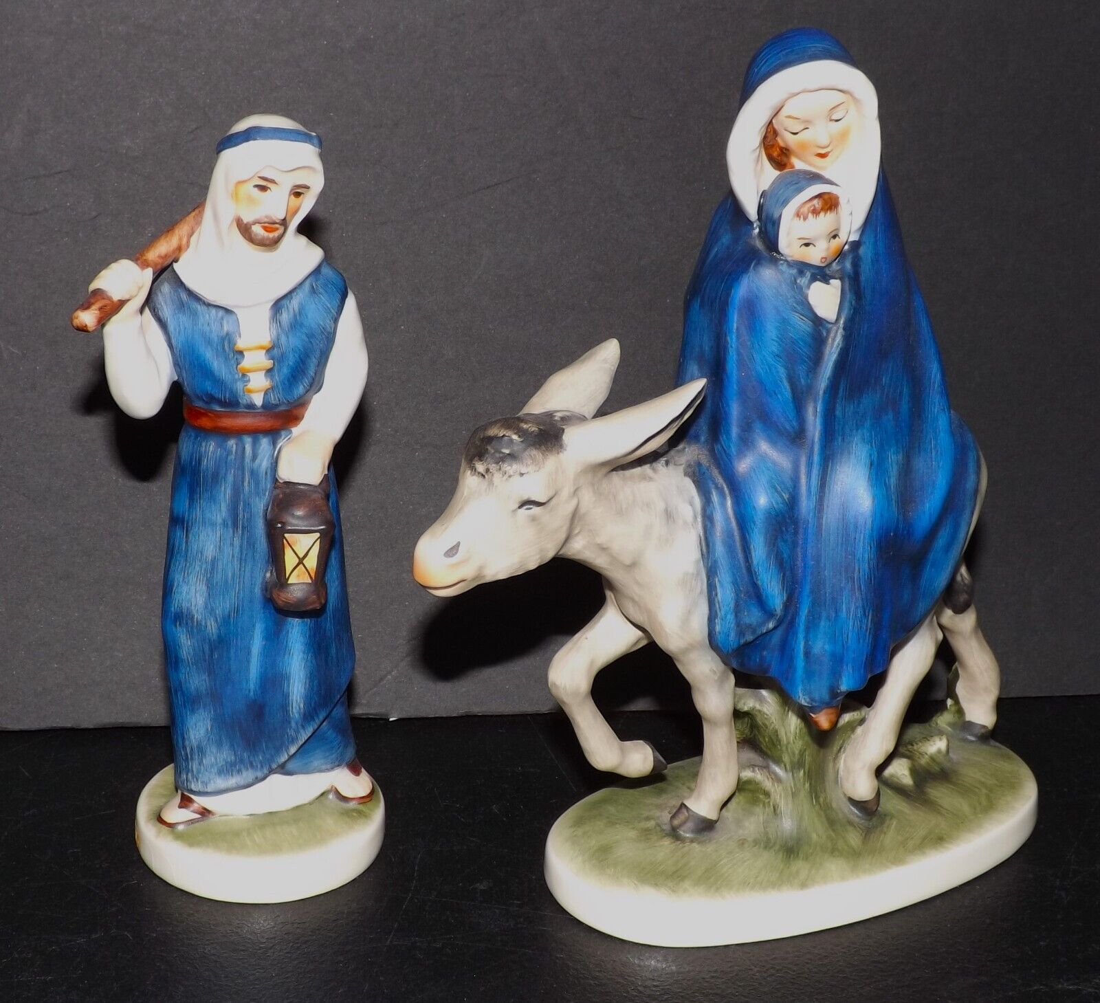 Vintage Goebel Mary, Jesus and St Joseph Christmas, Flight Into Egypt