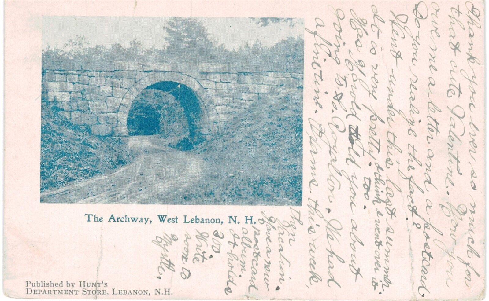 West Lebanon The Archway Hunt\'s Department Store Pub 1910 NH 