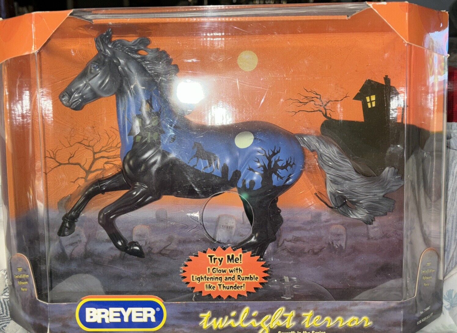 Breyer Twilight Terror 2007 Halloween Horse Ltd Ed # 710007, NIB Glows Lighting