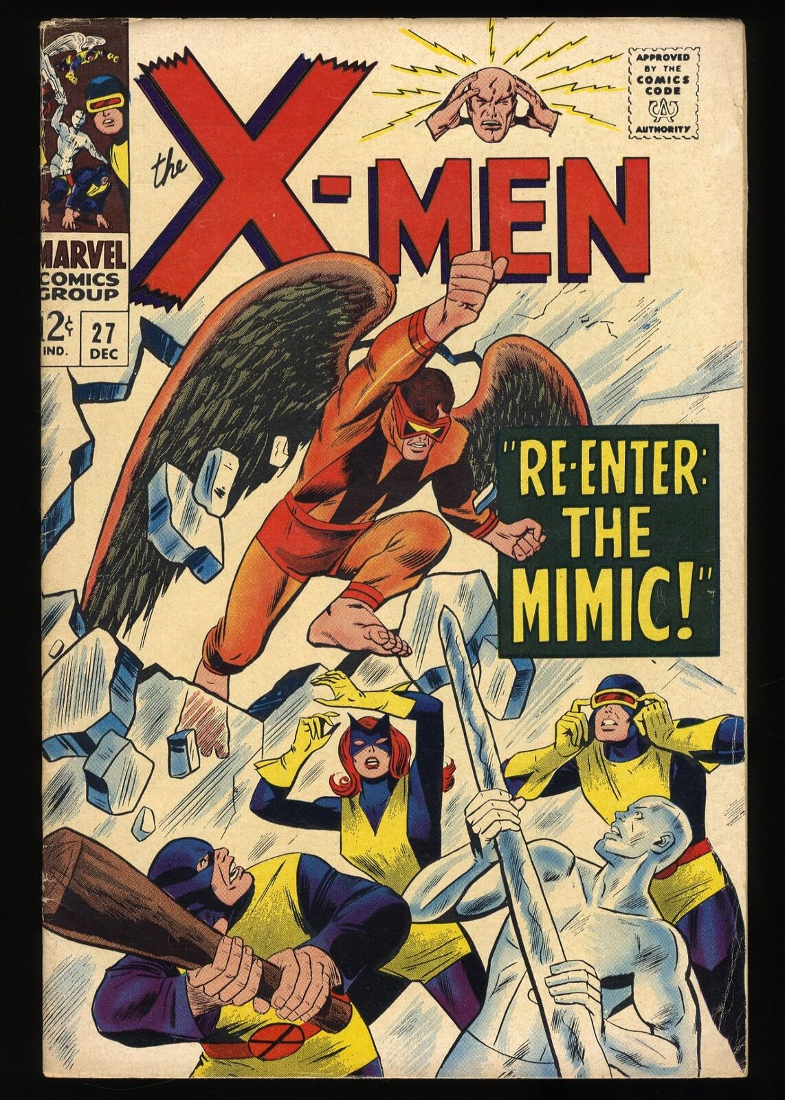 X-Men #27 FN/VF 7.0 Mimic Spider-Man Scarlet Witch Fantastic Four Marvel 1966
