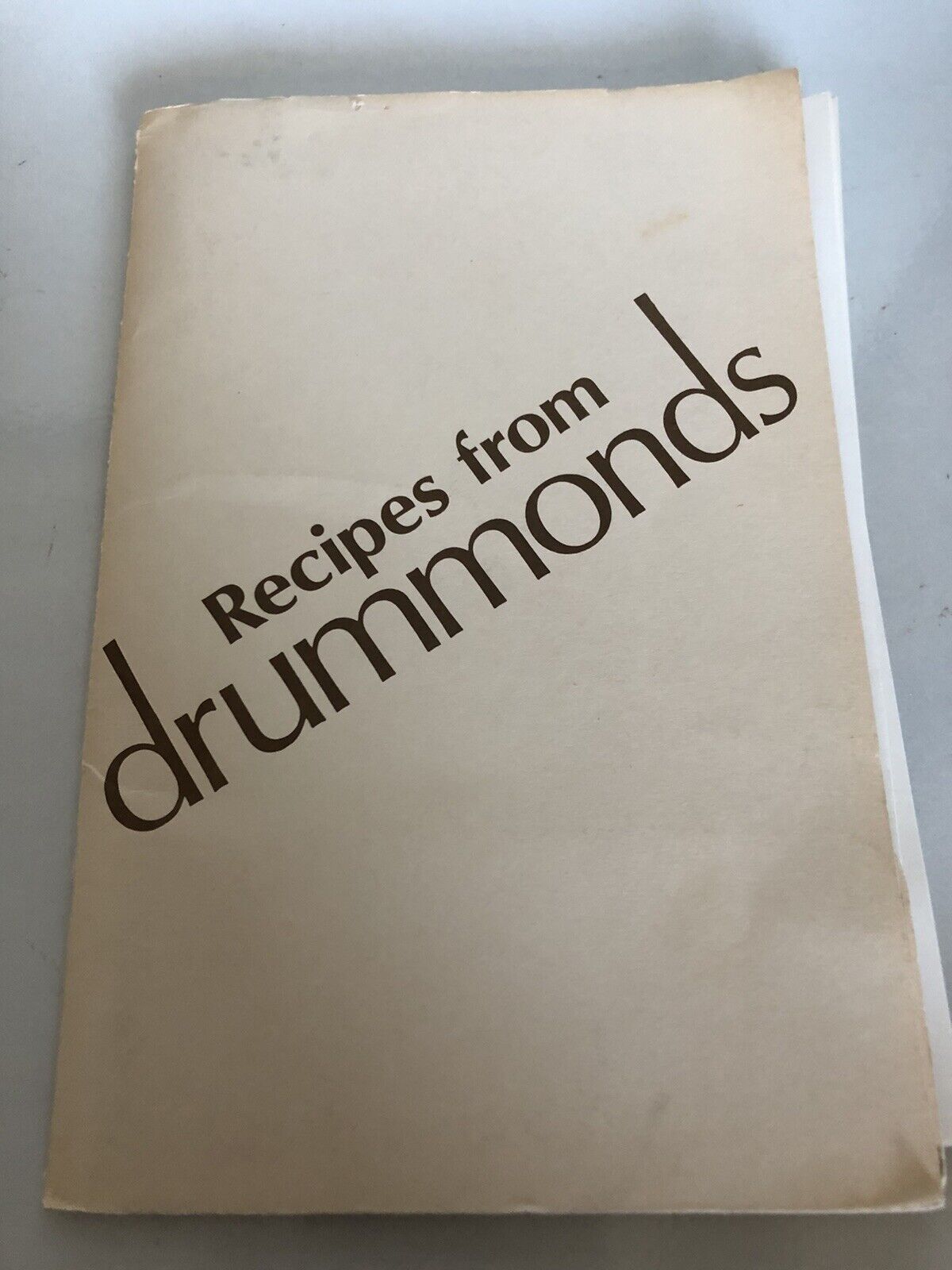 Vintage 1979 recipes Drummonds bakeware Janice Schindler Illustrated Booklet