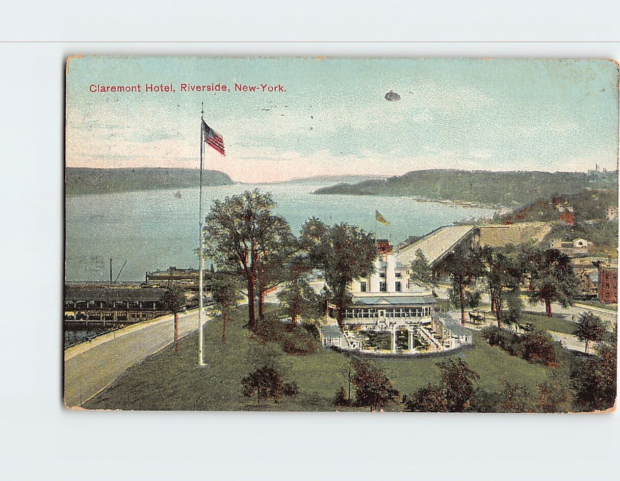 Postcard Claremont Hotel Riverside New York USA