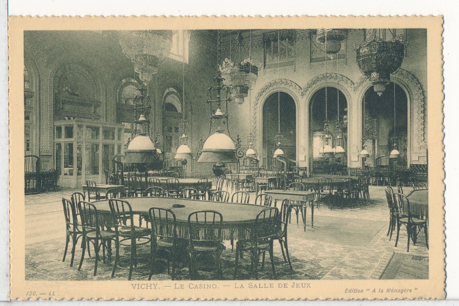 The Casino, Vichy, France,  Postcard c-1910