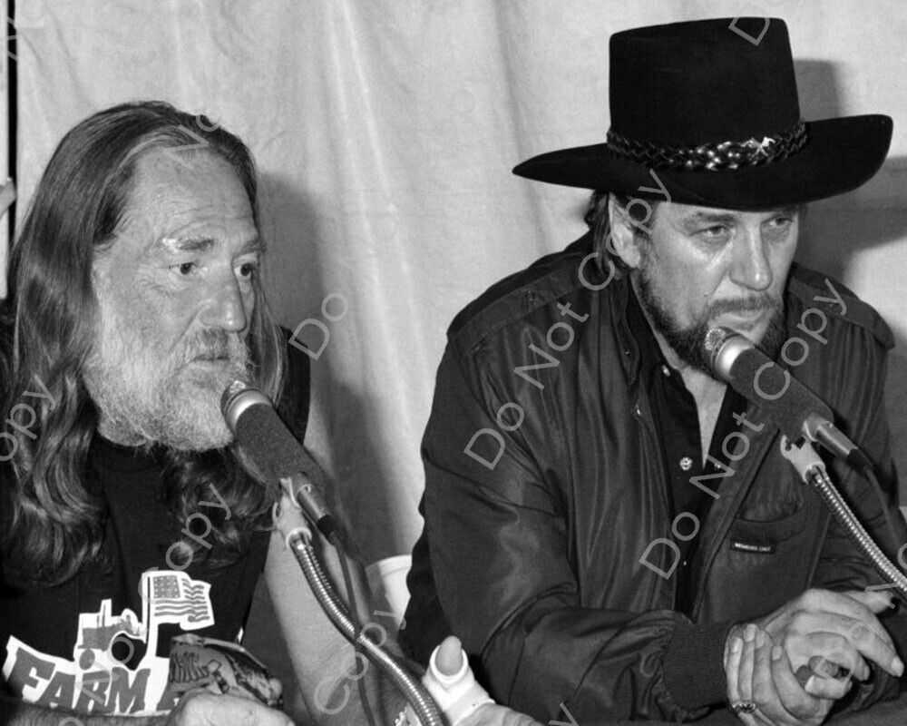 8x10 Willie Nelson Waylon Jennings PHOTO photograph picture print young country