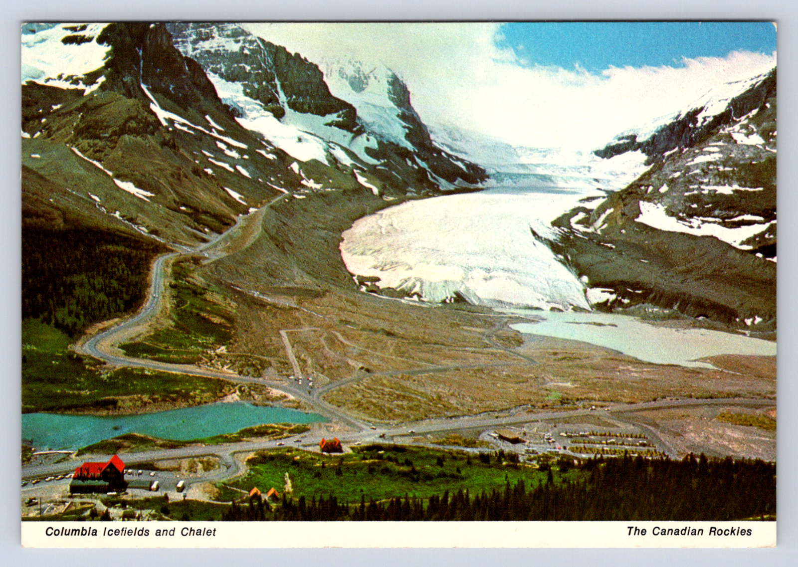 Vintage Postcard Columbia Icefields Chalet Canadian Rockies