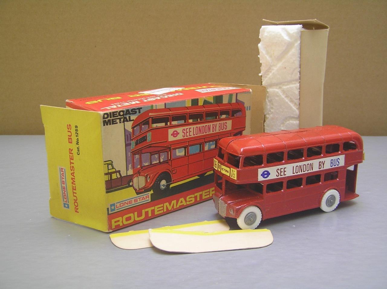 Lone Star #1259 Route Master double decker bus made in England NMIB+