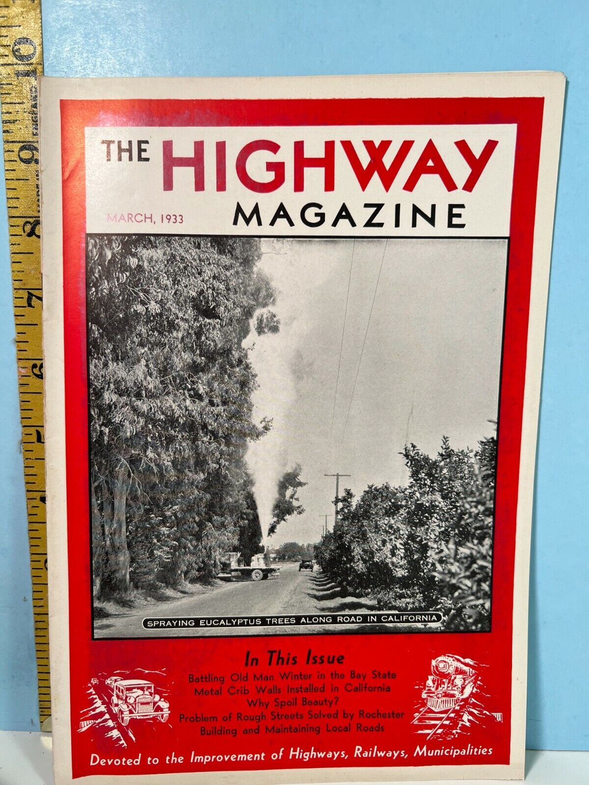 1933 March The Highway Magazine - Highways, Railways & Bridges & Infrastructure