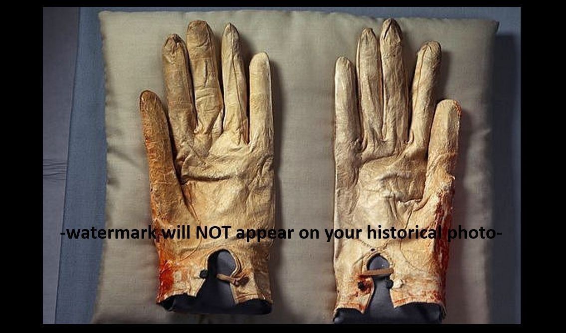 Abraham Lincoln Gloves PHOTO Death Assassination Civil War President Shot