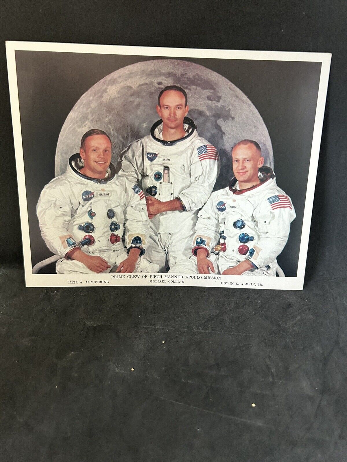 NASA Photo Crew Of Fifth Manned Apollo 11 Mission ARMSTRONG COLLINS ALDRIN 