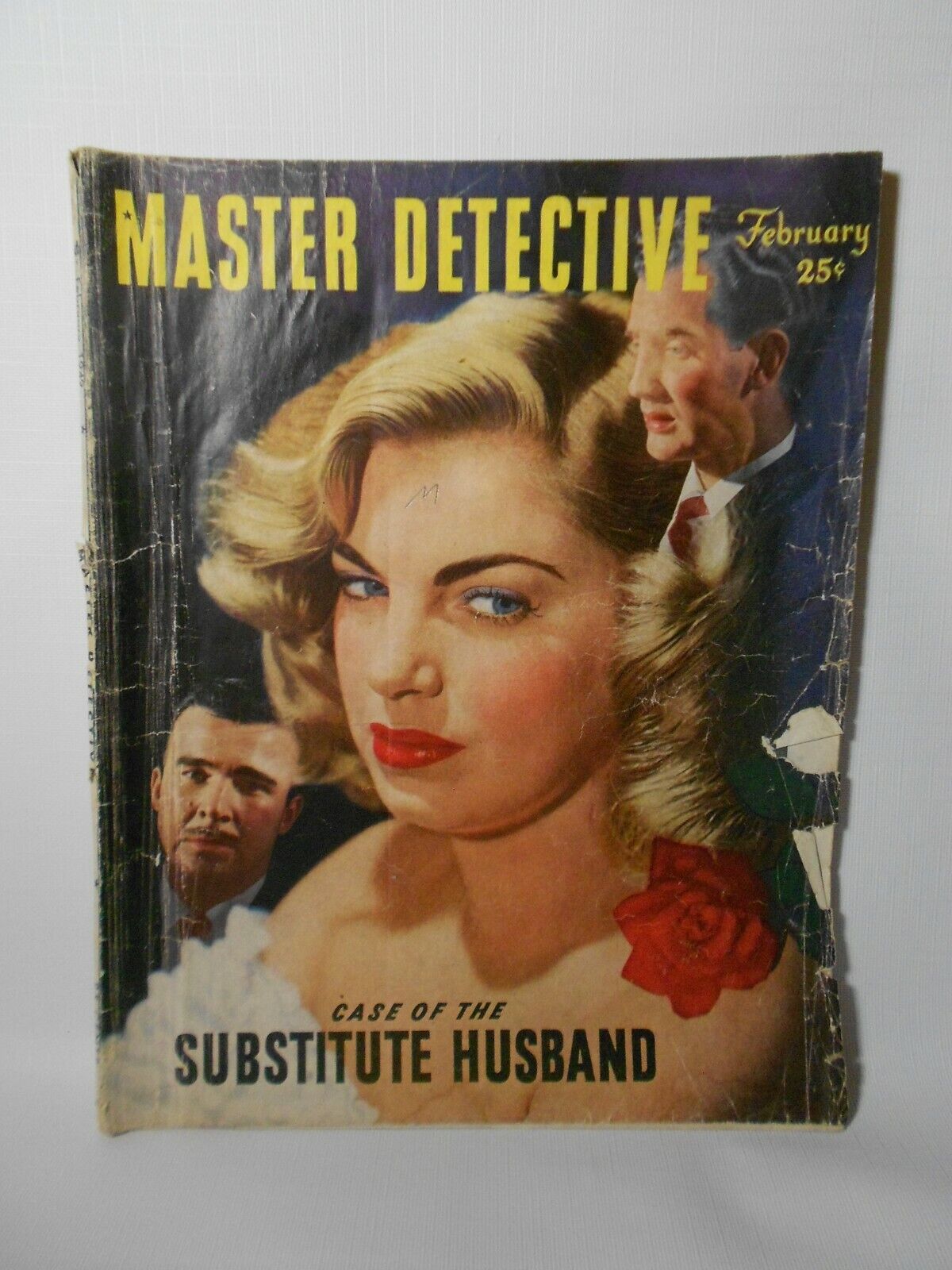 Antique February 1949 Master Detective Magazine Noire Crime *FREE SHIPPING*