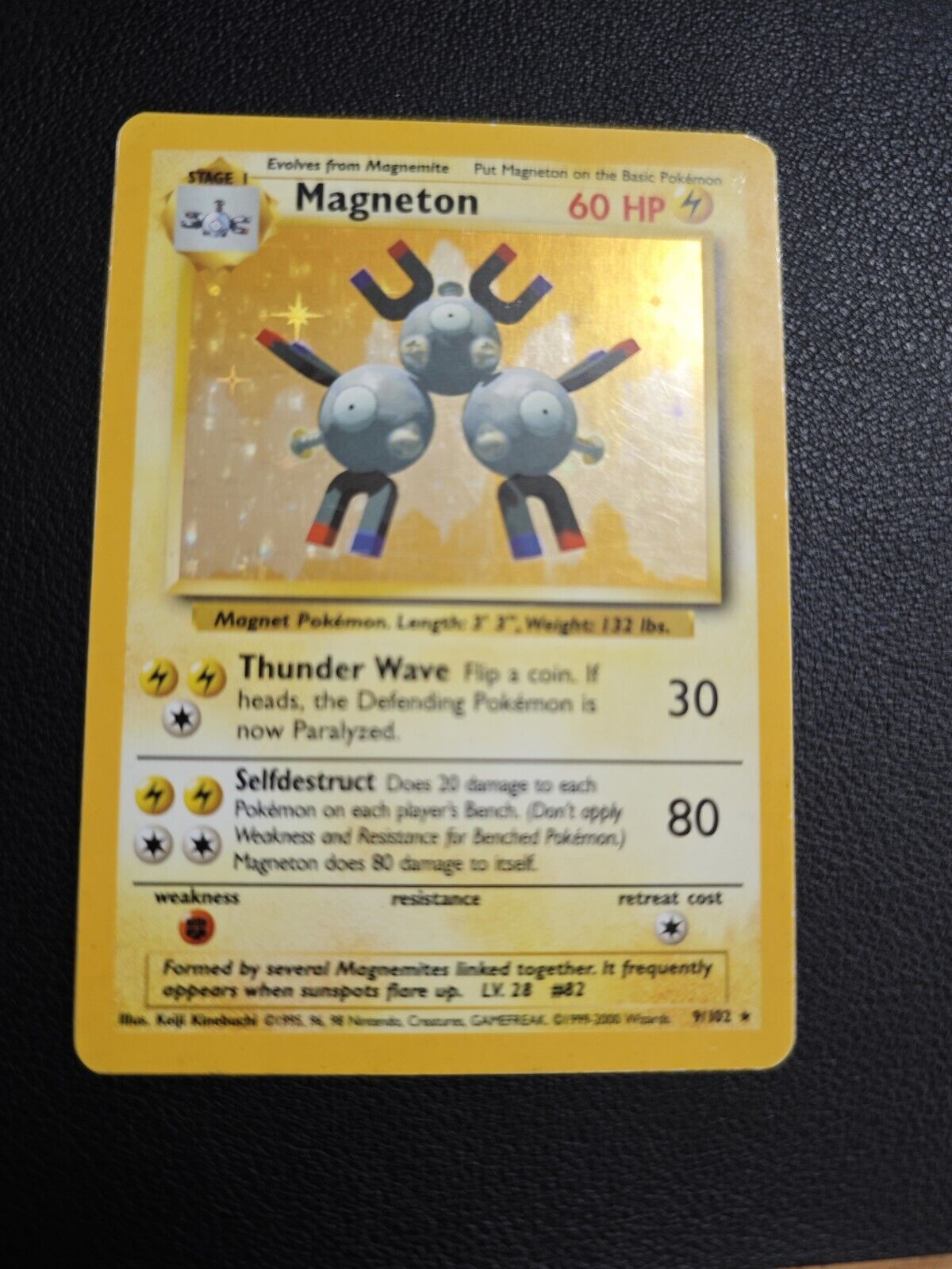 Magneton ✨ 4th Print ✨ Holo Base Set Pokémon 9/102 - 1999-2000 Shiny Rare - HP