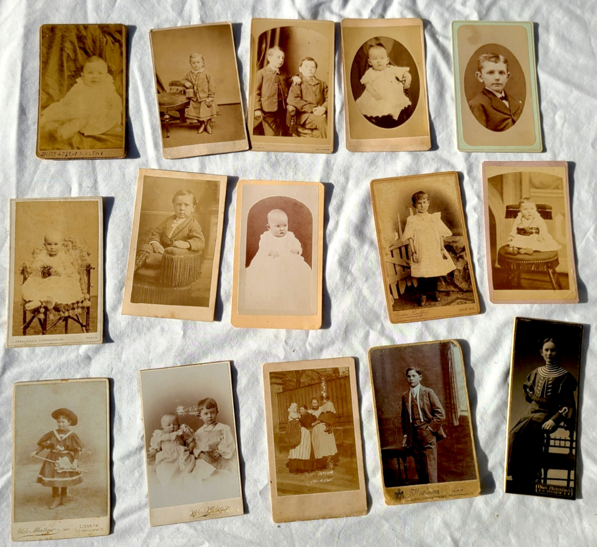 Lot 15 CDV Antique Vintage Photo ALL CHILDREN Boy Girl Some Civil War Era