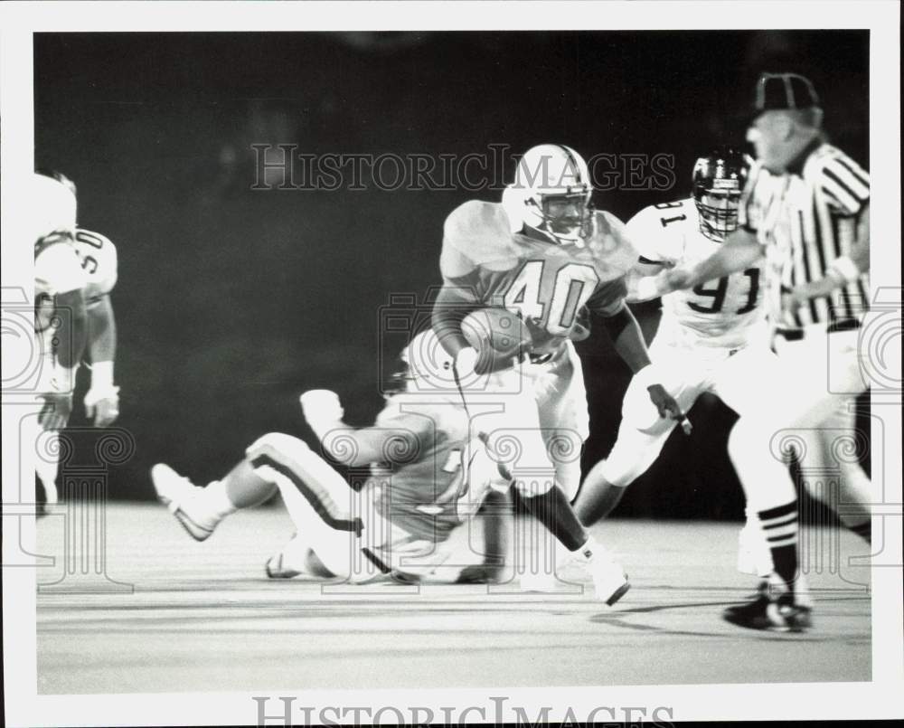 1987 Press Photo University of Virginia Football Player Durwin Greggs