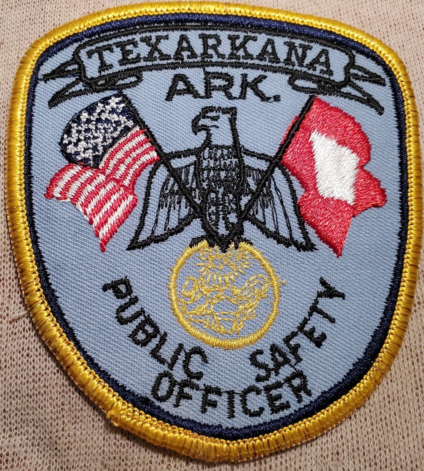 AR Vintage Texarkana Arkansas Public Safety Officer Shoulder Patch