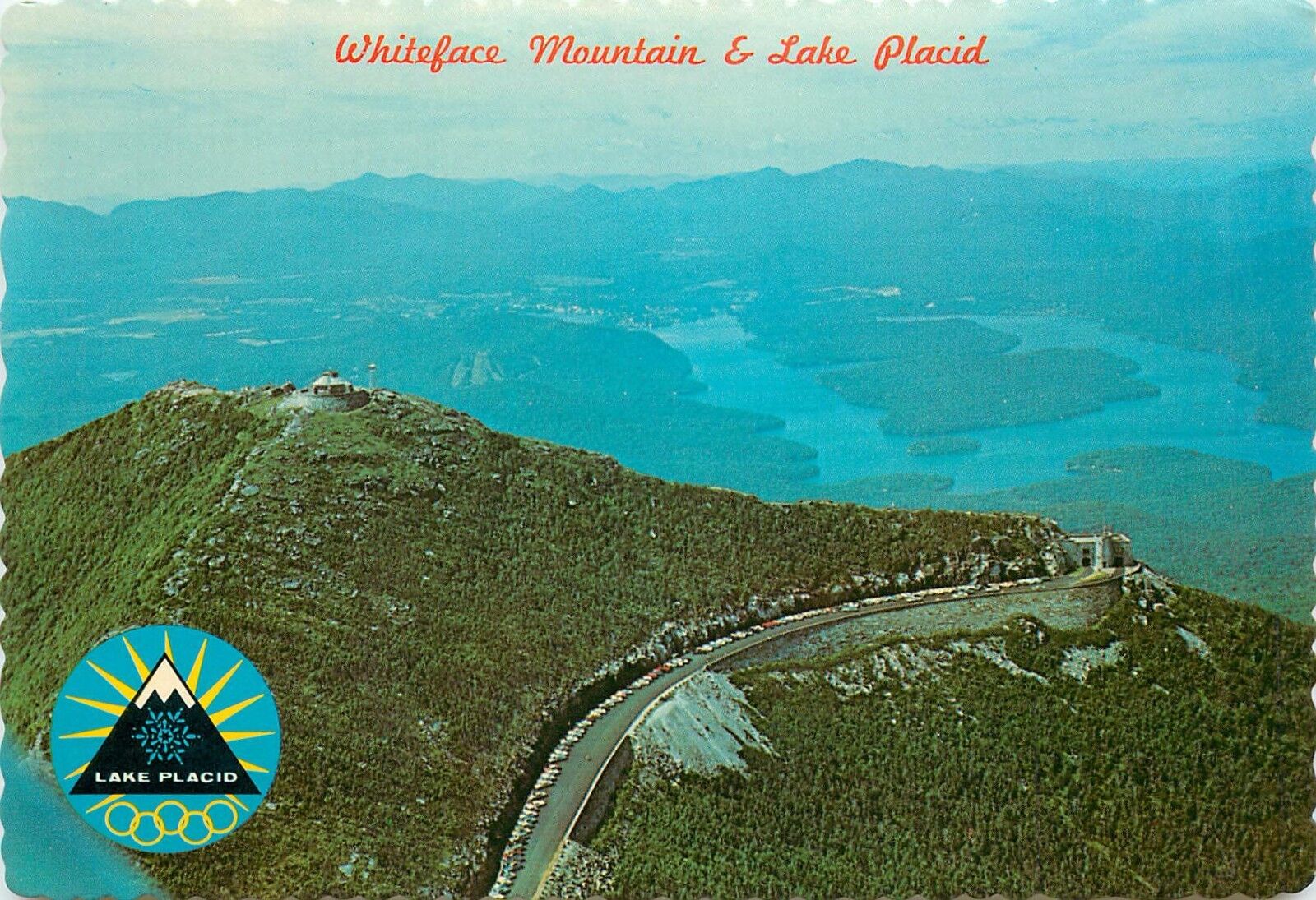 AERIAL VIEW LAKE PLACID NEW YORK NY MIRROR BUCK MOOSE HAWK ISLANDS WHITEFACE PC