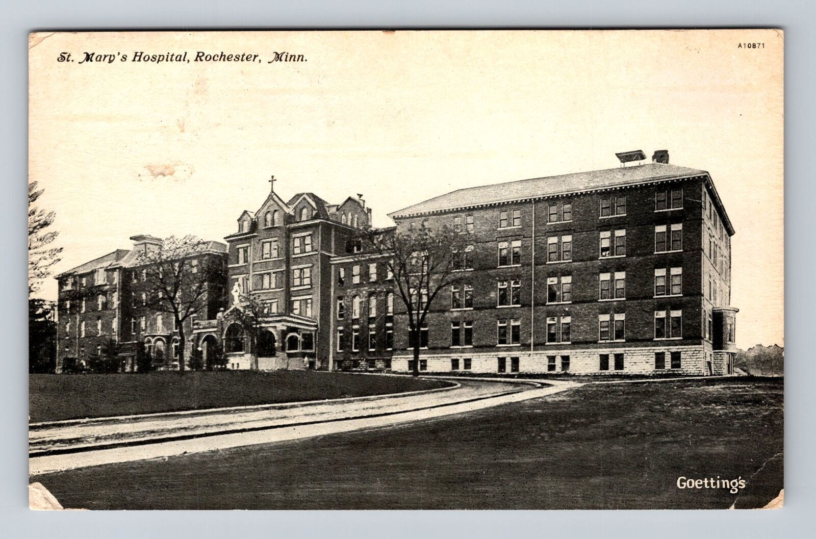 Rochester MN-Minnesota, Panoramic View St Mary's Hospital, Vintage Postcard