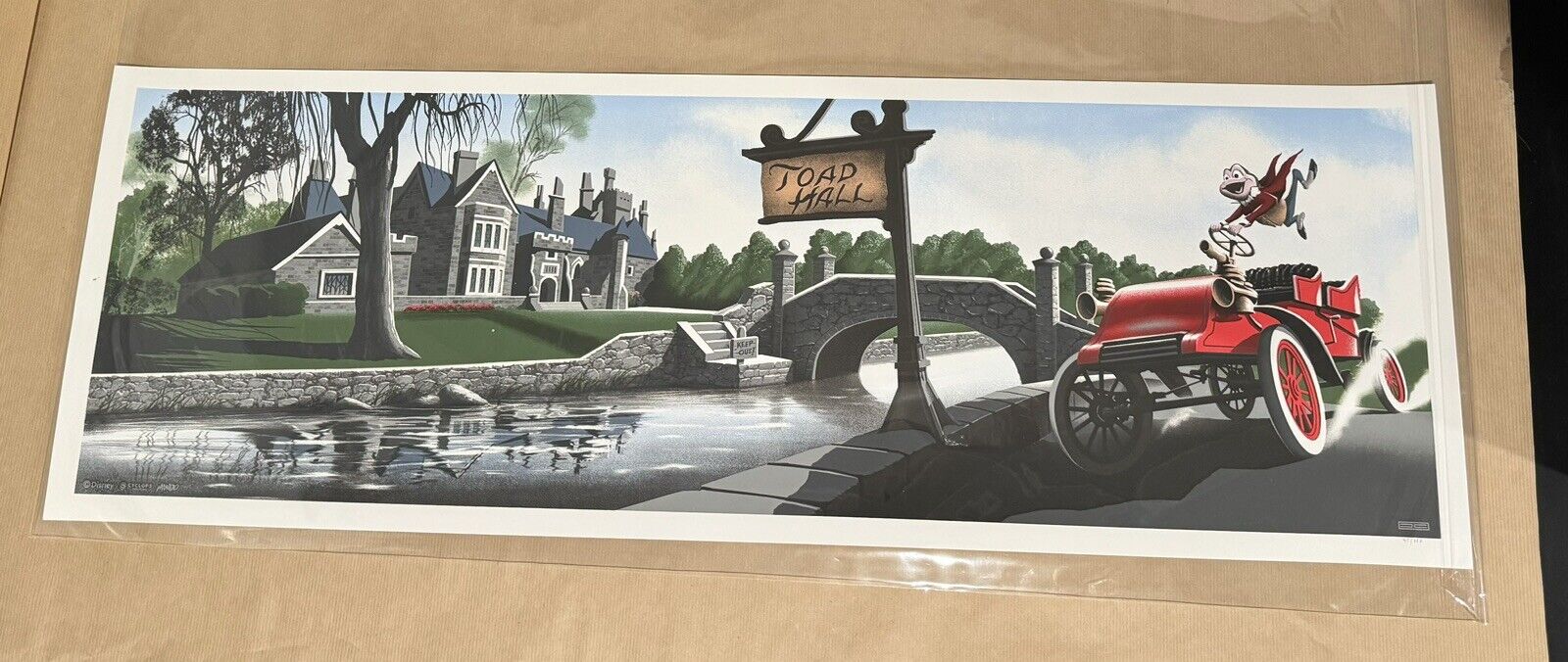 Disney JC Richard Wind In The Willows Mr. Toad Print  LE 150 Mondo Cyclops