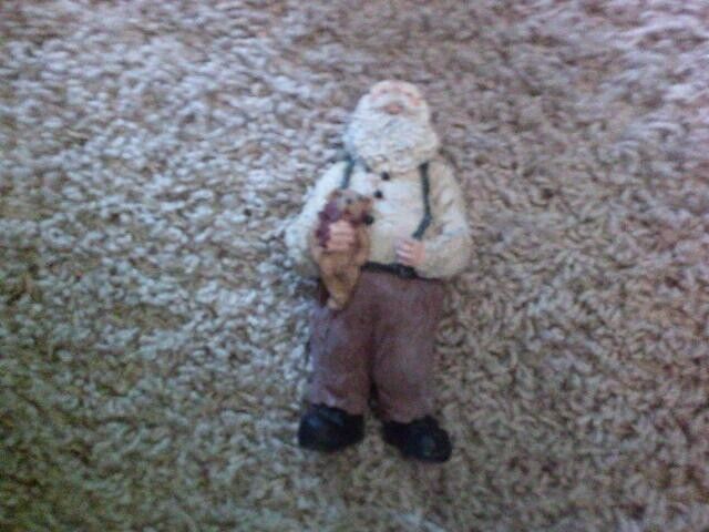 June McKenna 1996 Santa with Bear figurine