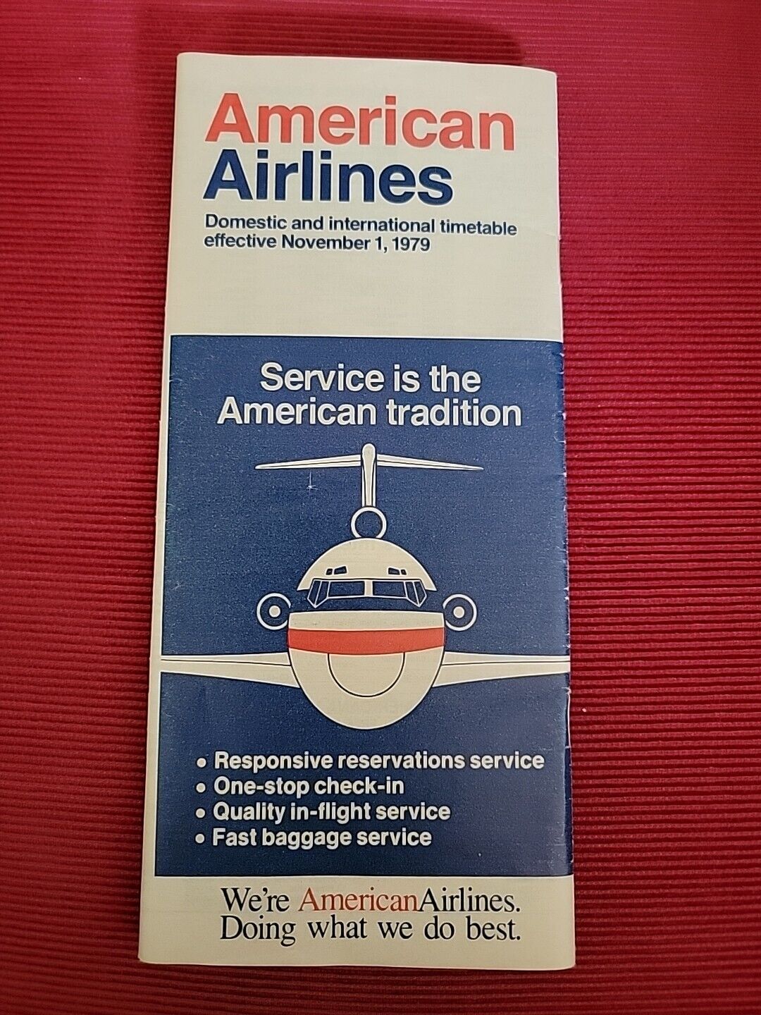 American Airlines system timetable 11/1/79 