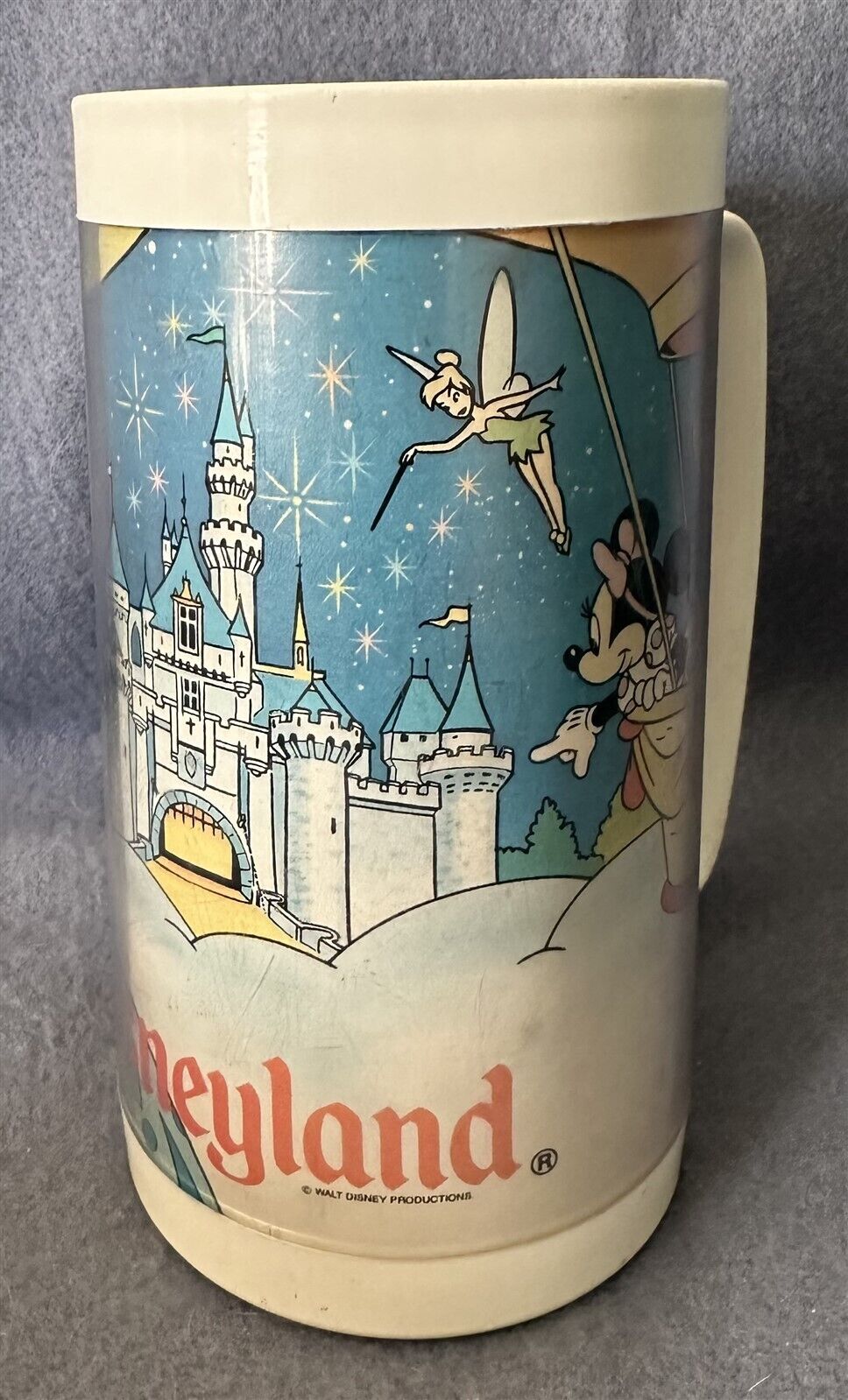 Vintage Walt Disney Productions DISNEYLAND Plastic Thermo Serve Cup / Mug