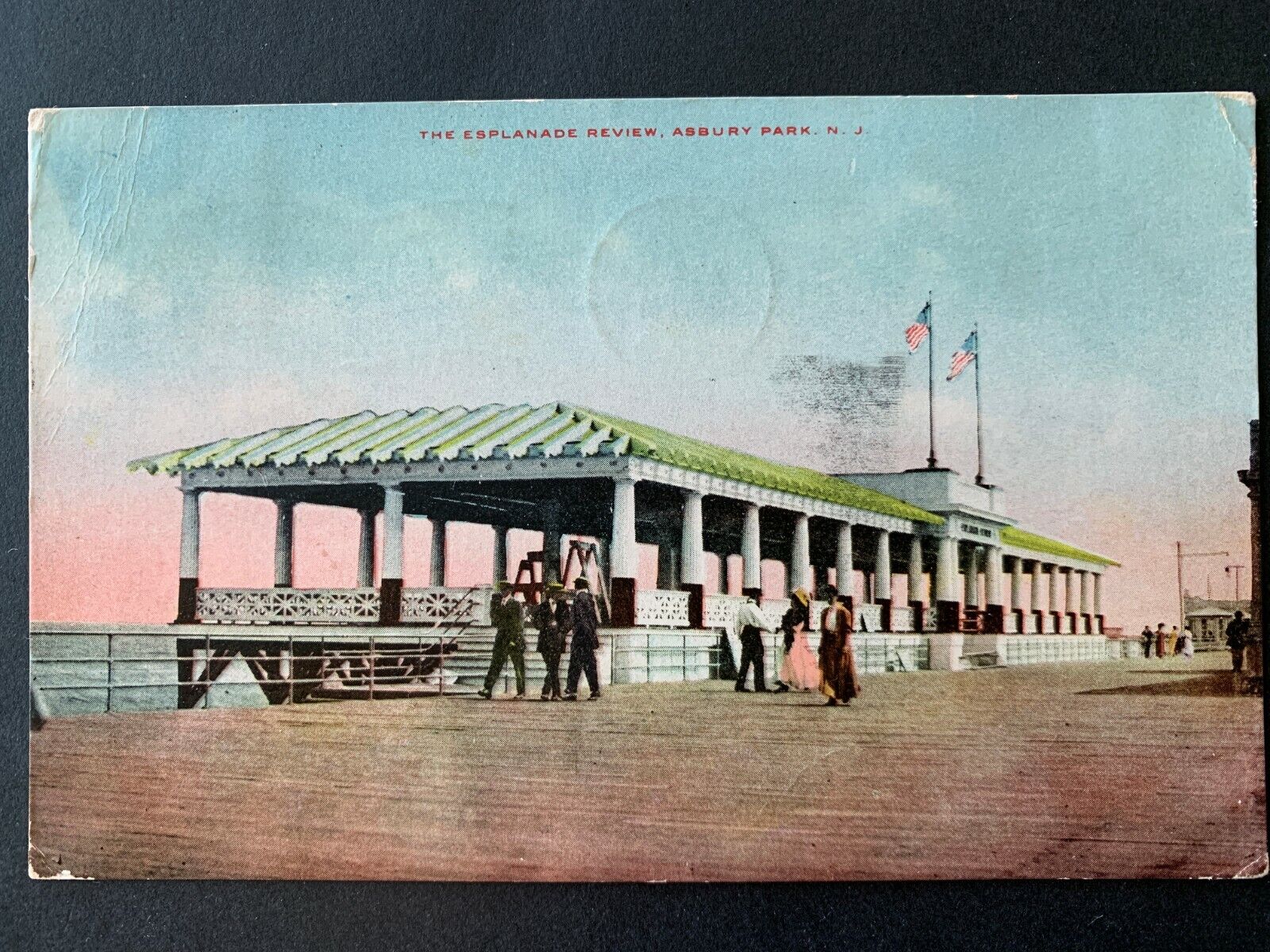 Postcard Asbury Park NJ - Boardwalk - The Esplanade Review